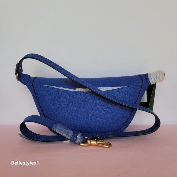 KATE SPADE Belt Bag Gramercy Medium Pebbled Leather – Blueberry color ⭐ - Picture 6 of 16